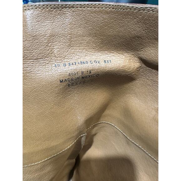 FRYE BACK ZIP BROWN DISTRESSED LEATHER RIDING boot size 10B - Picture 6 of 10